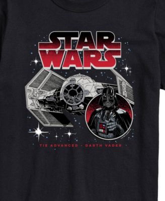 Men's Star Wars Darth Vadar Ship Short Sleeve T-Shirt
