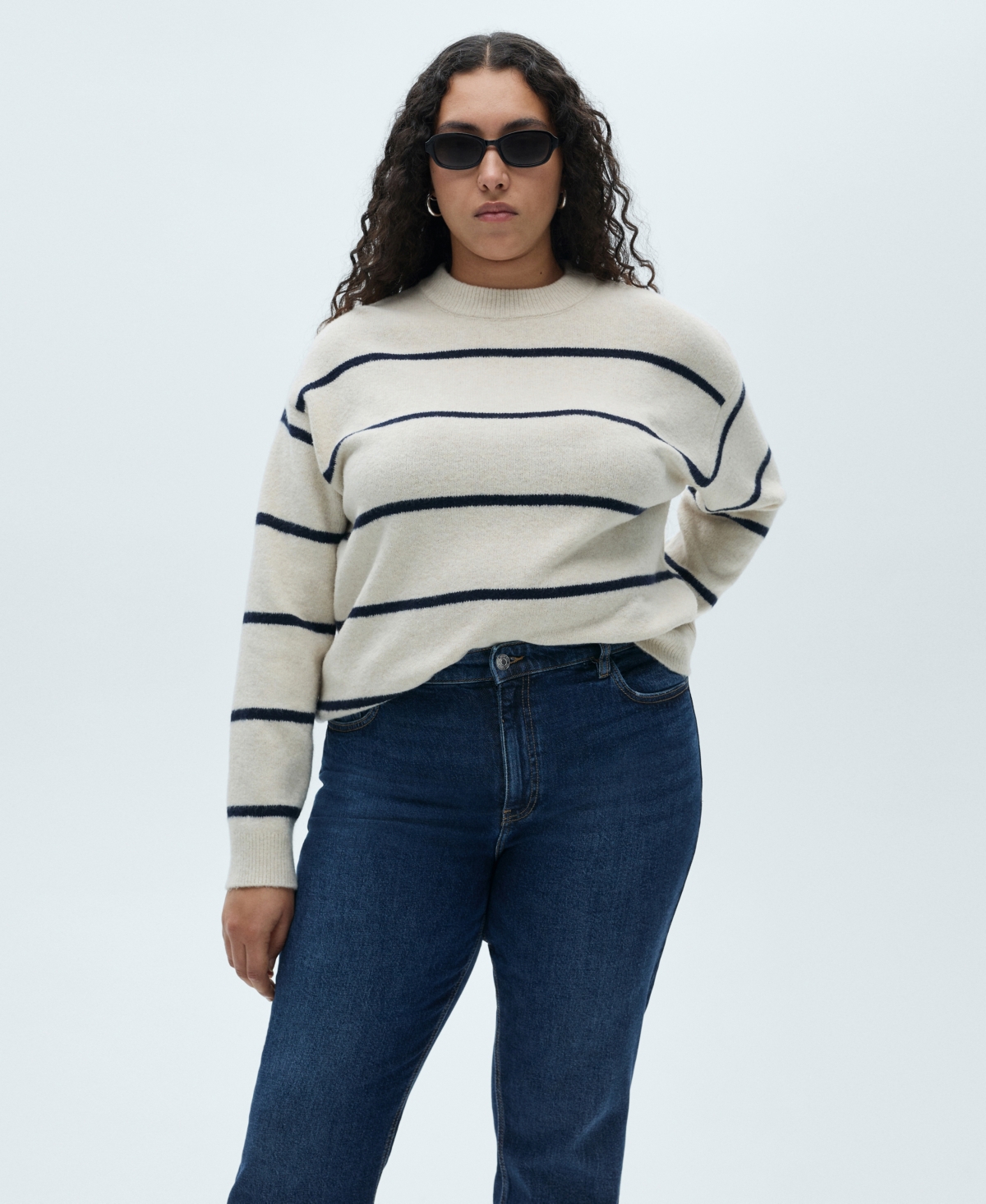 Mango Women's New Mom Comfort High-Rise Jeans