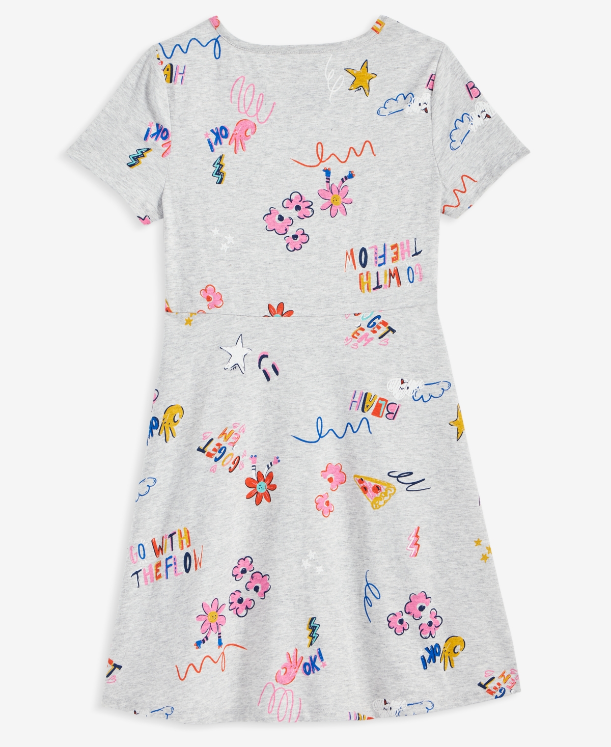 Epic Threads Little & Big Girls Doodle-Print Skater Dress, Macy's Exclusive