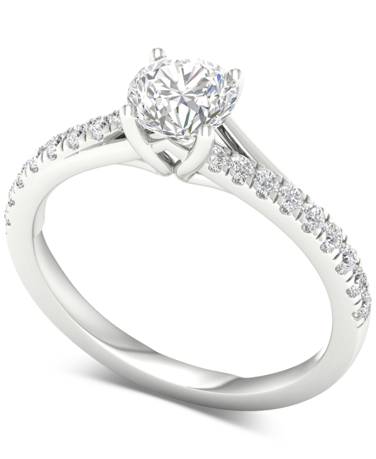 Diamond Engagement Ring (1 ct. t.w.) in 14k White Gold - White Gold