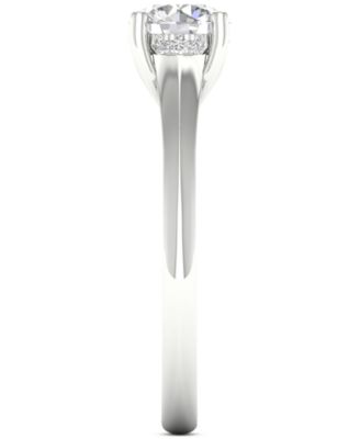 Diamond Hidden Halo Engagement Ring (3/4 ct. t.w.) in 14k White Gold