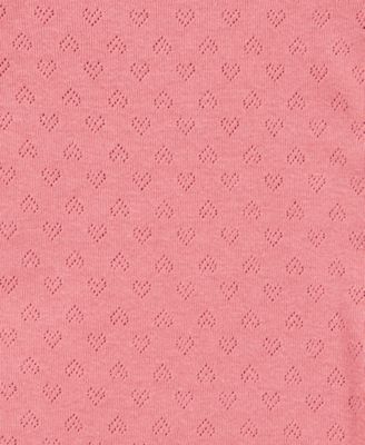 Baby Girls Cotton Bodysuits, 5 Pack  