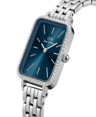 Unisex Analog Silver-Tone Stainless Steel Watch, 20mm