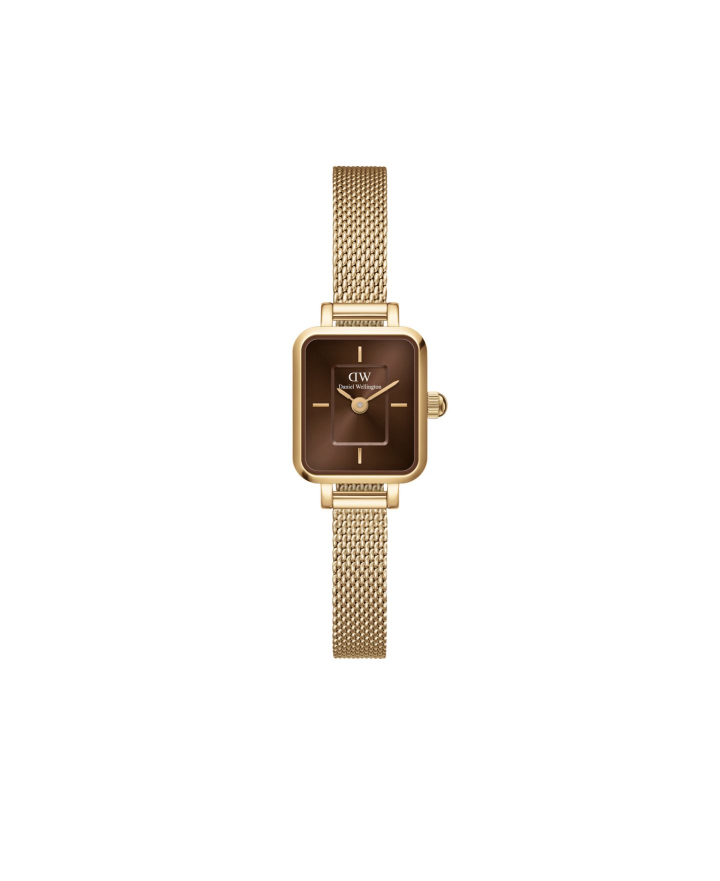 Часы Daniel Wellington Unisex Analog Gold-Tone Stainless Steel Mesh, 15mm — фото 1