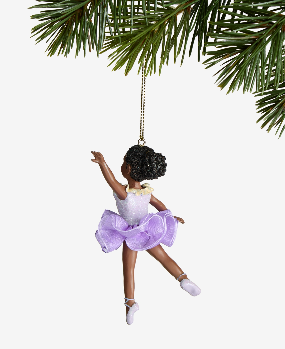 Holiday Lane Purple Ballerina Ornament, Macy's Exclusive In Transparent