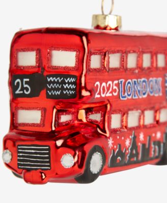 Around the World London 2025 Double-Decker Bus Ornament, Macy's Exclusive
