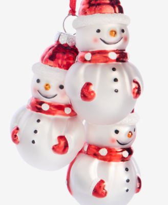 Christmas Cheer Snowmen Pendant Ornament, Macy's Exclusive