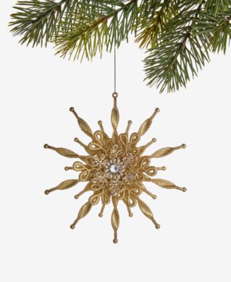Holiday Lane - Christmas Glitters Snowflake Ornament
