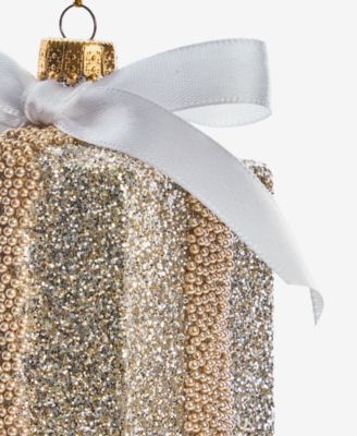 Christmas Glitters Glass Gift Ornament, Macy's Exclusive