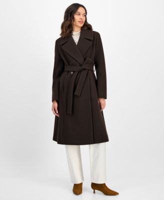 Women's Single-Breasted Belted Coat