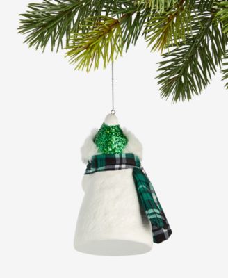 Enchanted Emerald Snowman Ornament, Macy's Exclusive