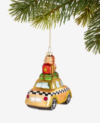 New York City Glass Gift-Top Taxi Ornament, Macy's Exclusive