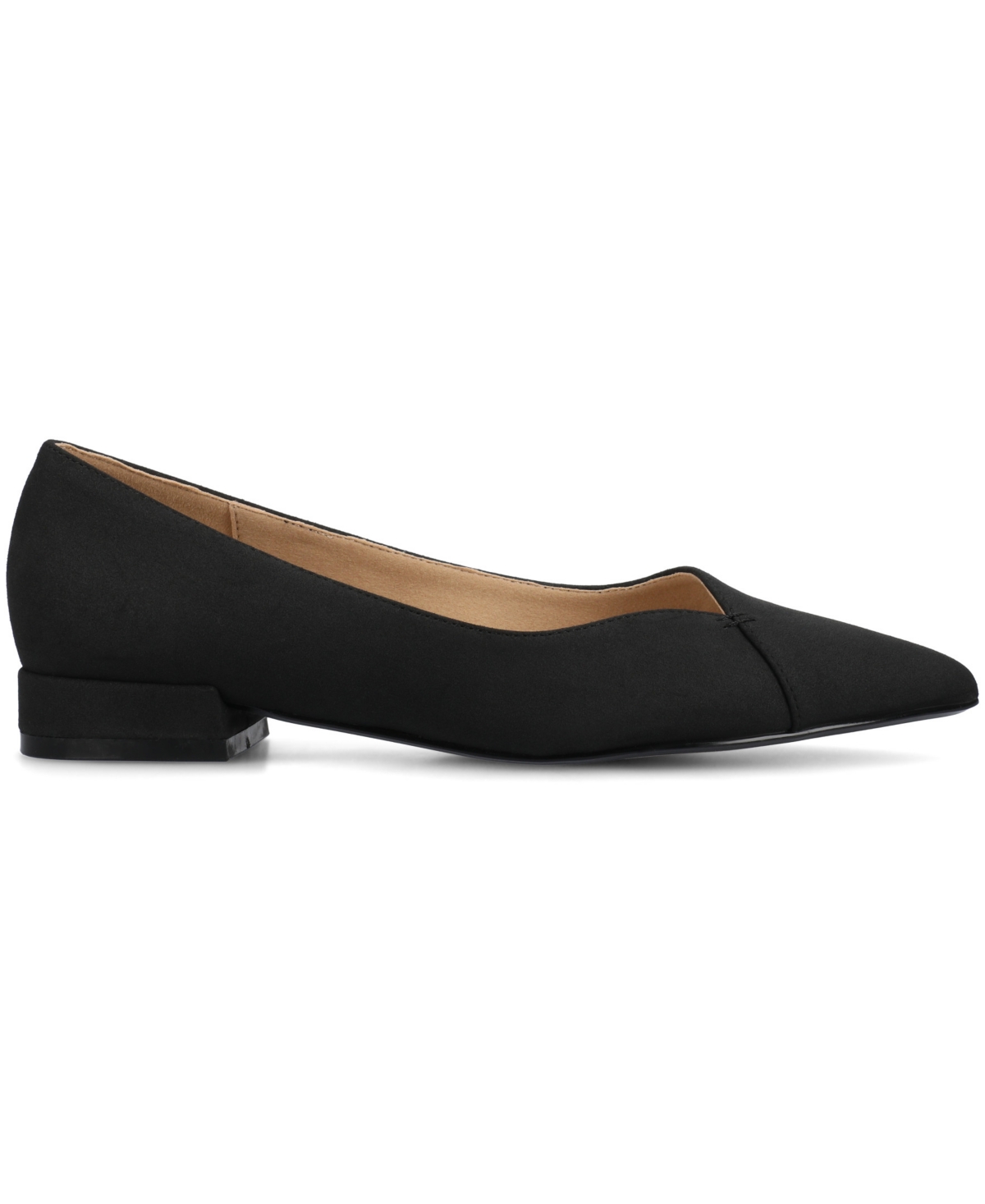 Journee Collection Women's Carmin Slip On Pointed Toe Dress Flats In Black