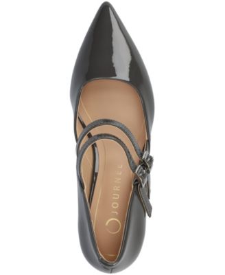 Women's Carnation Pointed Toe Mary Jane Pumps
