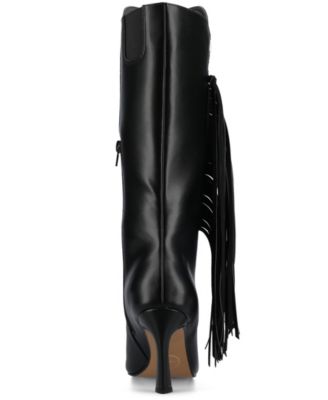Women's Dolly Fringe Knee High DressBoots
