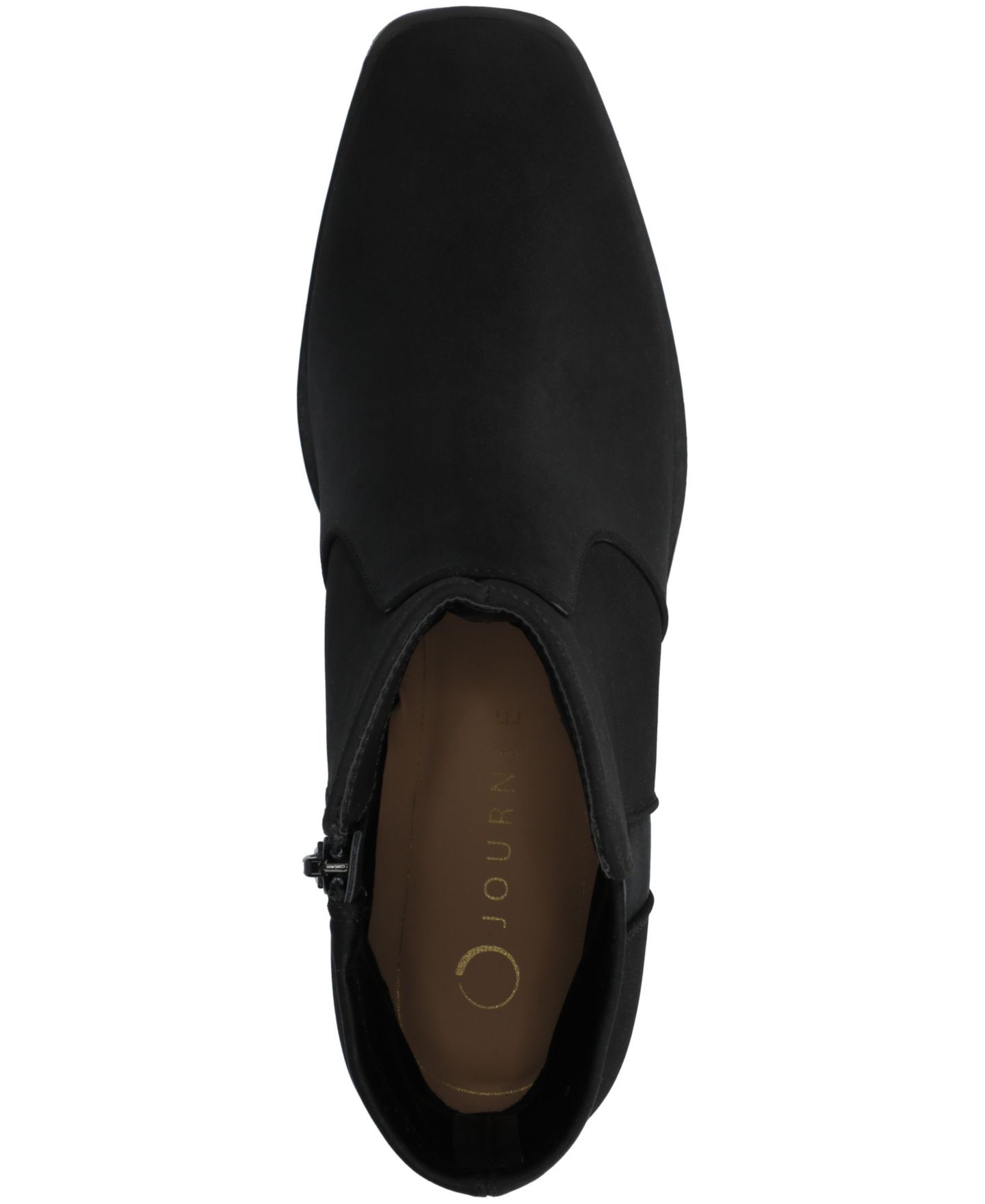Женские ботинки Journee Collection Renna Block Heel Chelsea Booties, цвет: Чёрный — фото 4