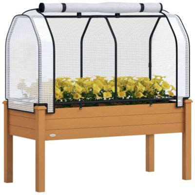 48 x 22 x 46 inch Raised Garden Bed w/ PE Cover,