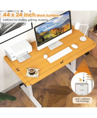 Electric Standing Desk Adjustable Stand up Computer Desk Anti-collision