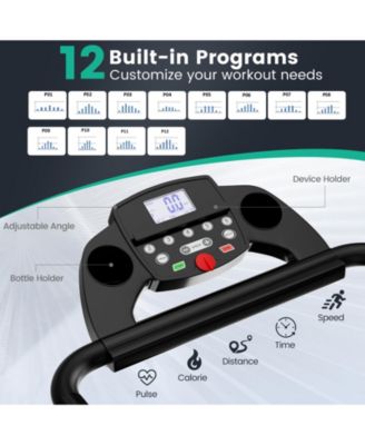 Folding Electric Treadmill with LED Display – Compact Design for Easy Storage and Fitness