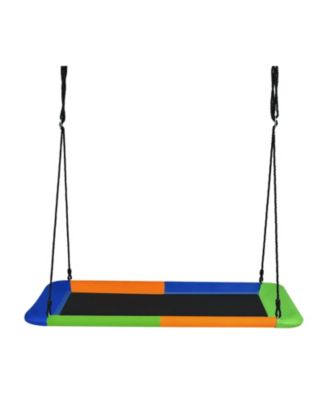 Toddler Outdoor Platform Tree Swing with Heavy-Duty Straps and Comfortable Swing Seat