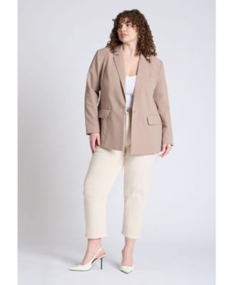 Women's Plus Size The Naomi Comfort Stretch Straight Crop Jean