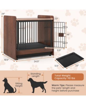 Pet Crate Indoor Dog Cage with Removable Tray and Lockable Door – Safe and Durable Home Kennel