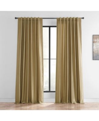 Vintage Textured Faux Dupioni Silk Curtain