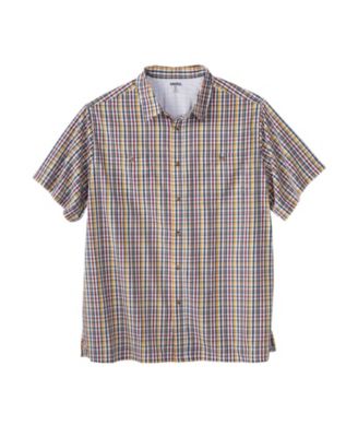 Big & Tall Wrinkle-Resistant Short Sleeve Button Down, Printed
