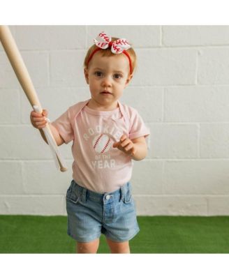Baby Girls Rookie of the Year Short Sleeve Bodysuit