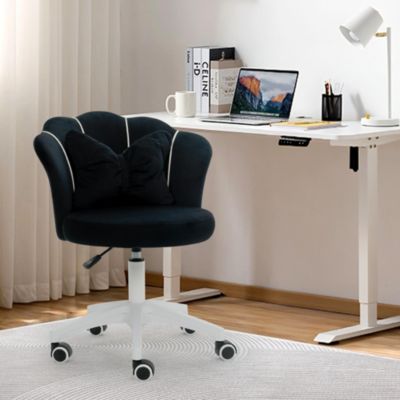Modern Velvet Task Chair 360 Swivel Adjustable Height Office Chair