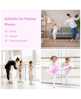 Double Ballet Barre with Adjustable Height – Perfect for Dance Practice & Workouts