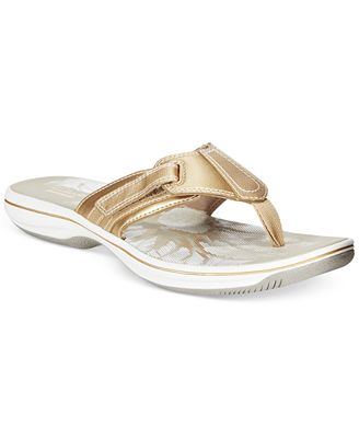 Clarks Collection Women's Brinkley JoJo Flip-Flop Sandals - Sandals ...