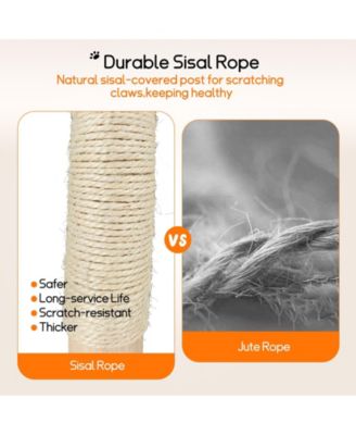 Solid Wood Cat Tree Tower for Indoor Cats With Soft Cushions