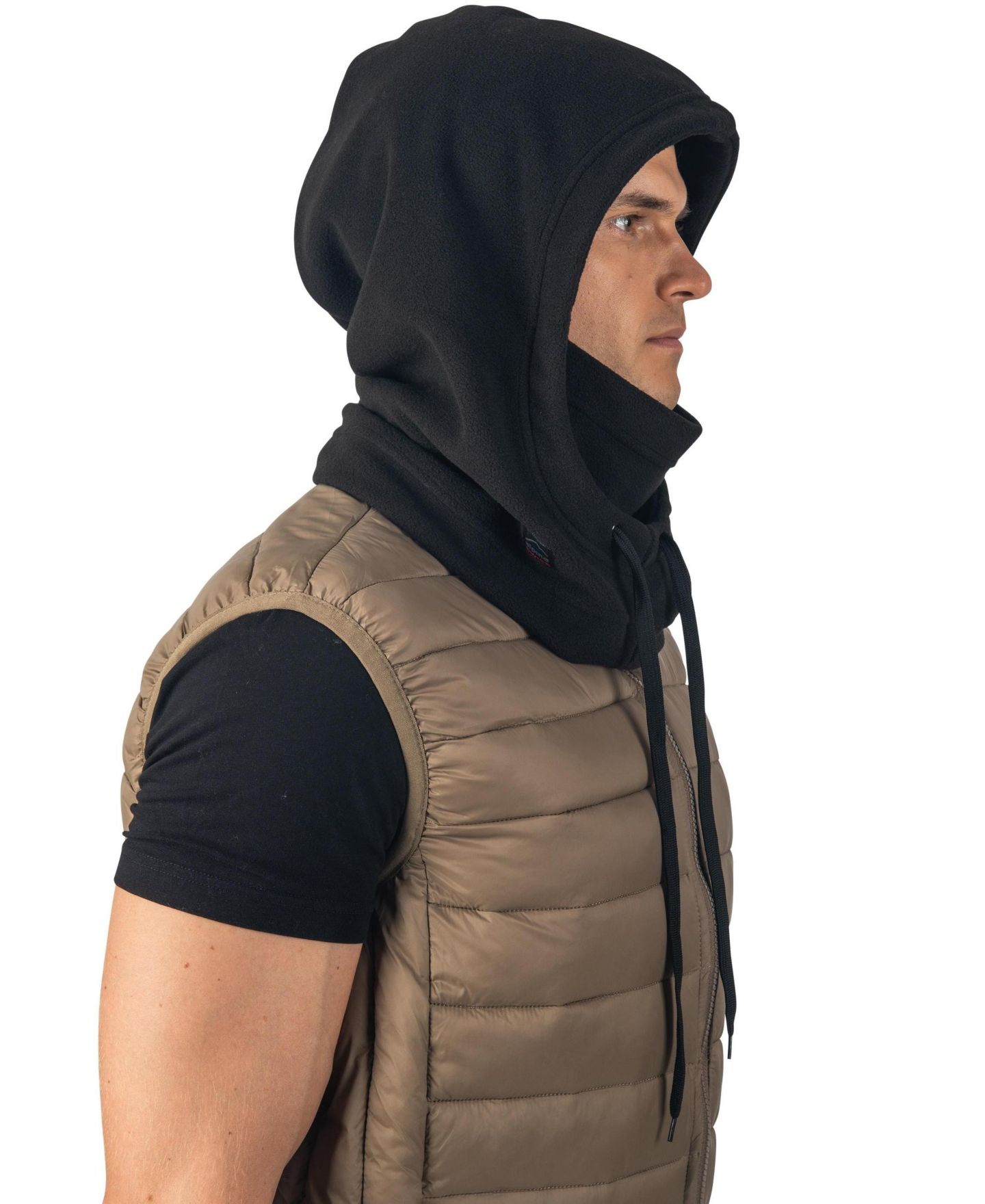 Мужская балаклава Alpine Swiss Fleece Winter Ski Mask Balaclava Warm Face Head Cover Helmet Hood, цвет: Чёрный — фото 8