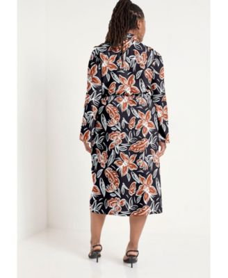 Women's June + Vie Midi Wrap Dress