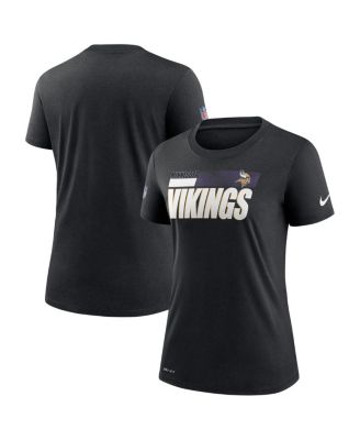 Nike - Women's Black Minnesota Vikings Impact Legend Sideline Performance T-Shirt