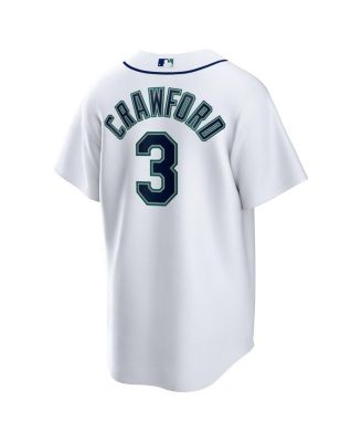 Men's JP Crawford White Seattle Mariners Home Replica Jersey