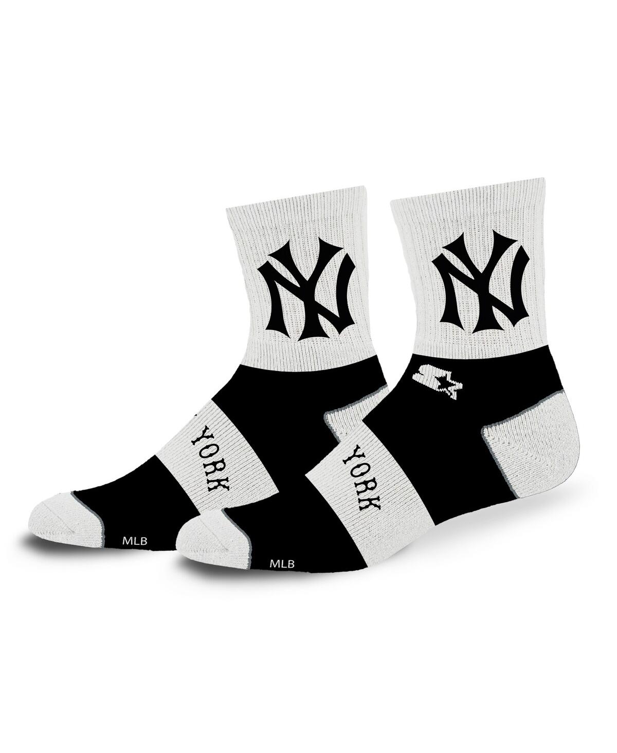 Shop Starter Men's And Women's New York Yankees Trifecta Throwback Mid-crew Socks