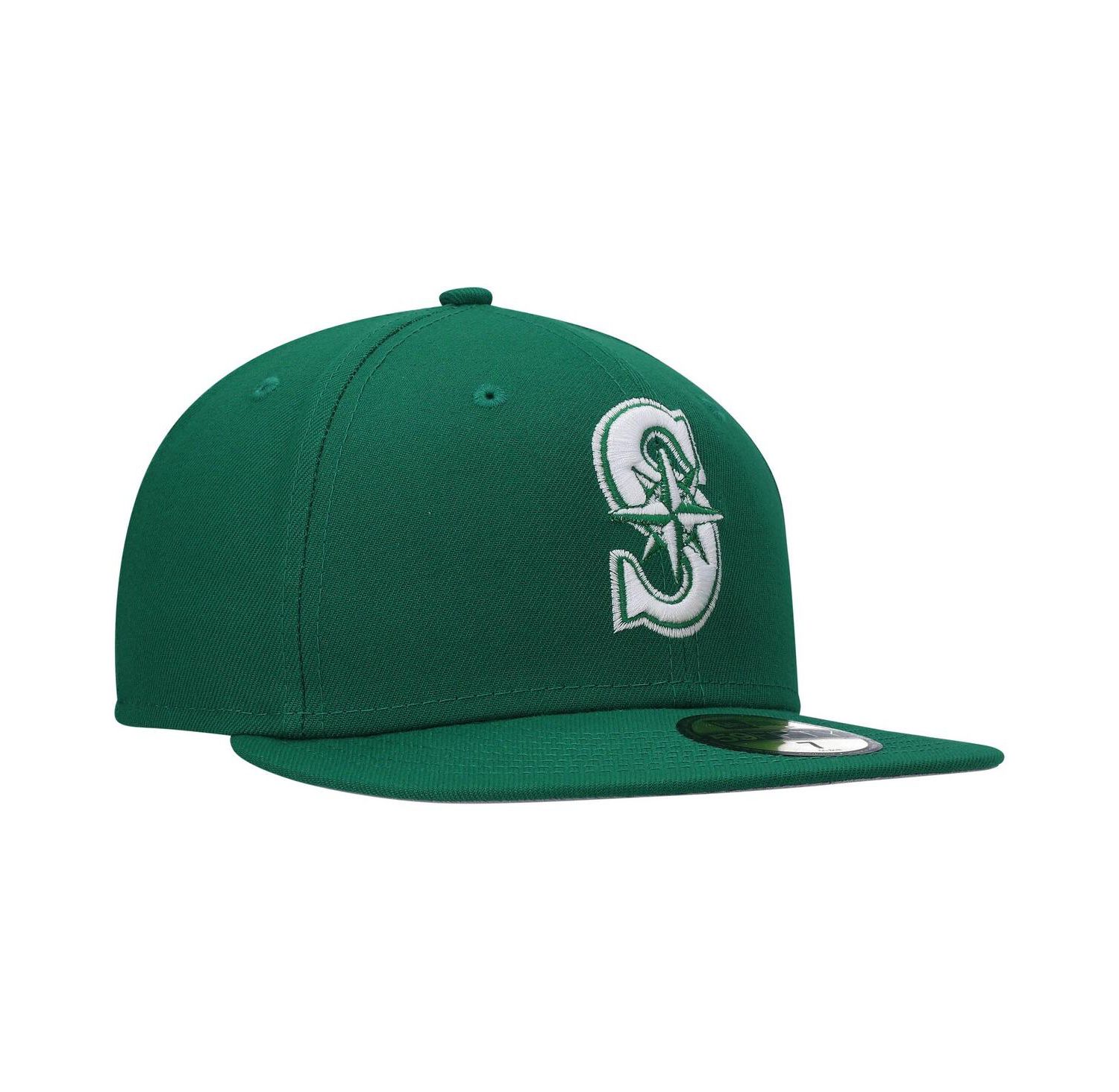 Men's Kelly Green Seattle Mariners White Logo 59FIFTY Fitted Hat