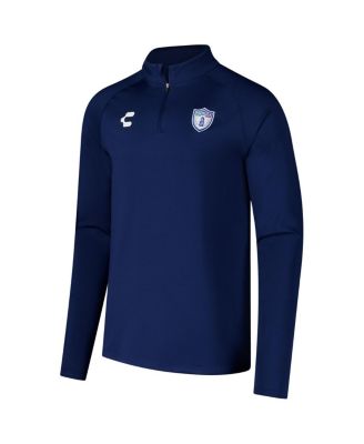 Men's Blue C.F. Pachuca 2024/25 Quarter-Zip Pullover Sweatshirt