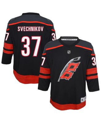 Outerstuff - Big Boys and Girls Andrei Svechnikov Black Carolina Hurricanes Alternate Replica Player Jersey