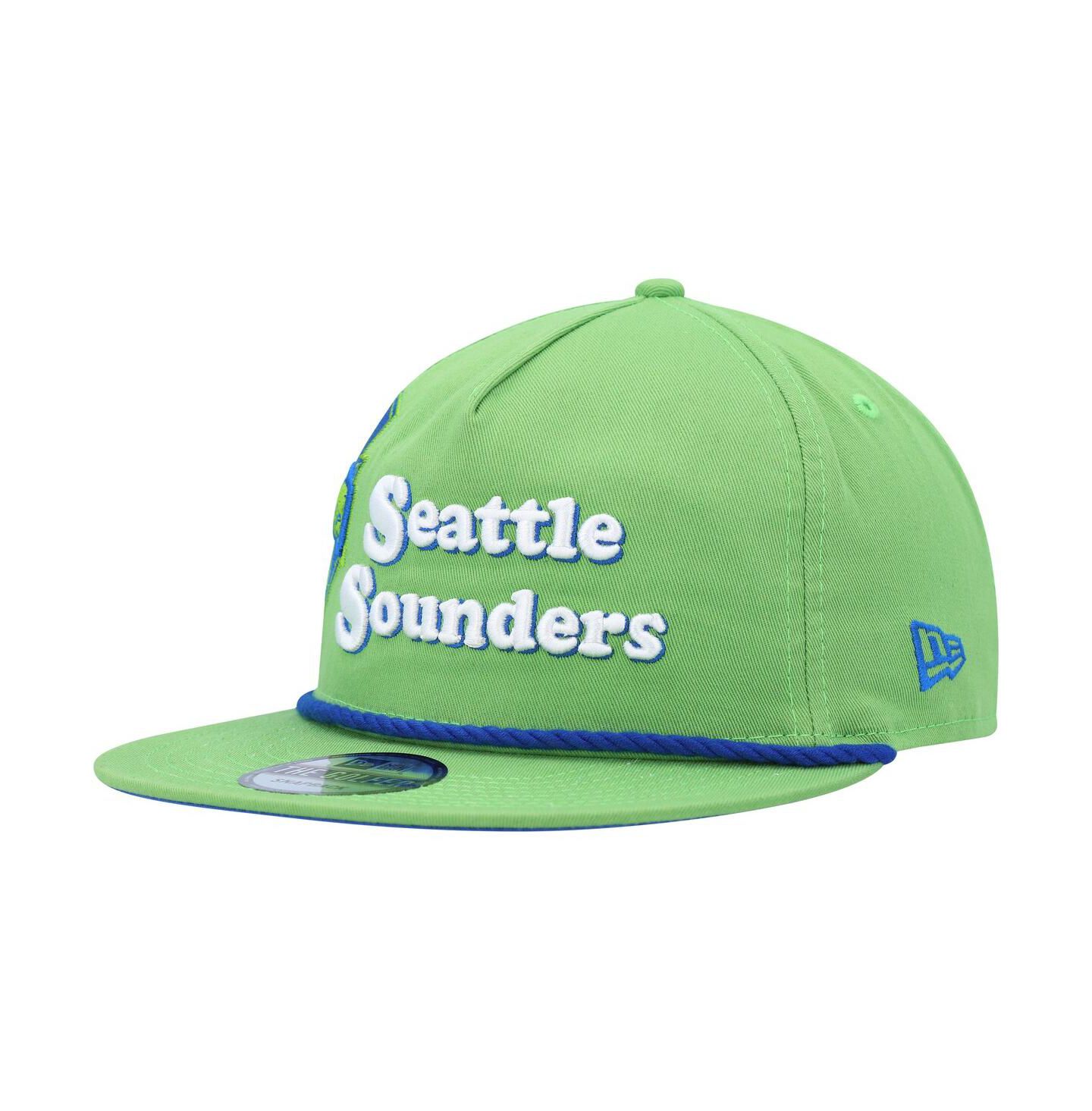 Мужская кепка New Era Rave Green Seattle Sounders FC Heritage The Golfer Snapback Hat — фото 3
