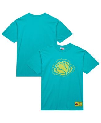 Mitchell & Ness - Men's Turquoise Vancouver Grizzlies Hardwood Classics Neon Nights Premium T-Shirt