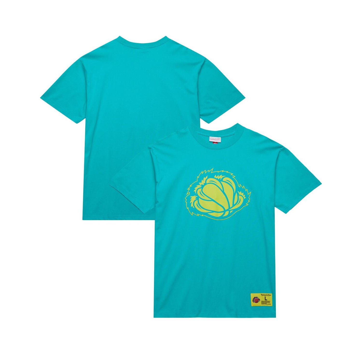 Men's Turquoise Vancouver Grizzlies Hardwood Classics Neon Nights Premium T-Shirt
