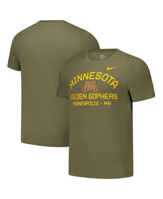 Nike - Men's Olive Minnesota Golden Gophers 2024 Military Appreciation Performance T-Shirt