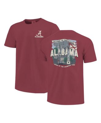 Image One - Big Boys and Girls Crimson Alabama Crimson Tide Comfort Colors Hyperlocal Campus Scene T-Shirt