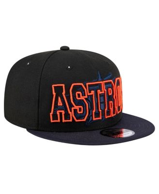 Men's Black Houston Astros Splatter 9FIFTY Snapback Hat