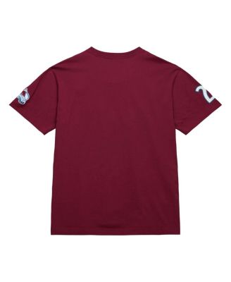 Men's Peter Forsberg Burgundy Colorado Avalanche Premium Nickname Vintage Logo T-Shirt