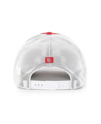 Men's Red/White St. Louis Cardinals Scratch Adjustable Trucker Hat