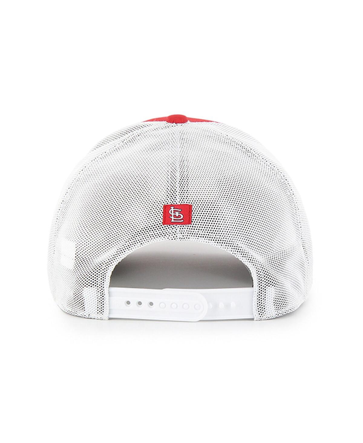 47 Brand Men's Red/white St. Louis Cardinals Scratch Adjustable Trucker Hat